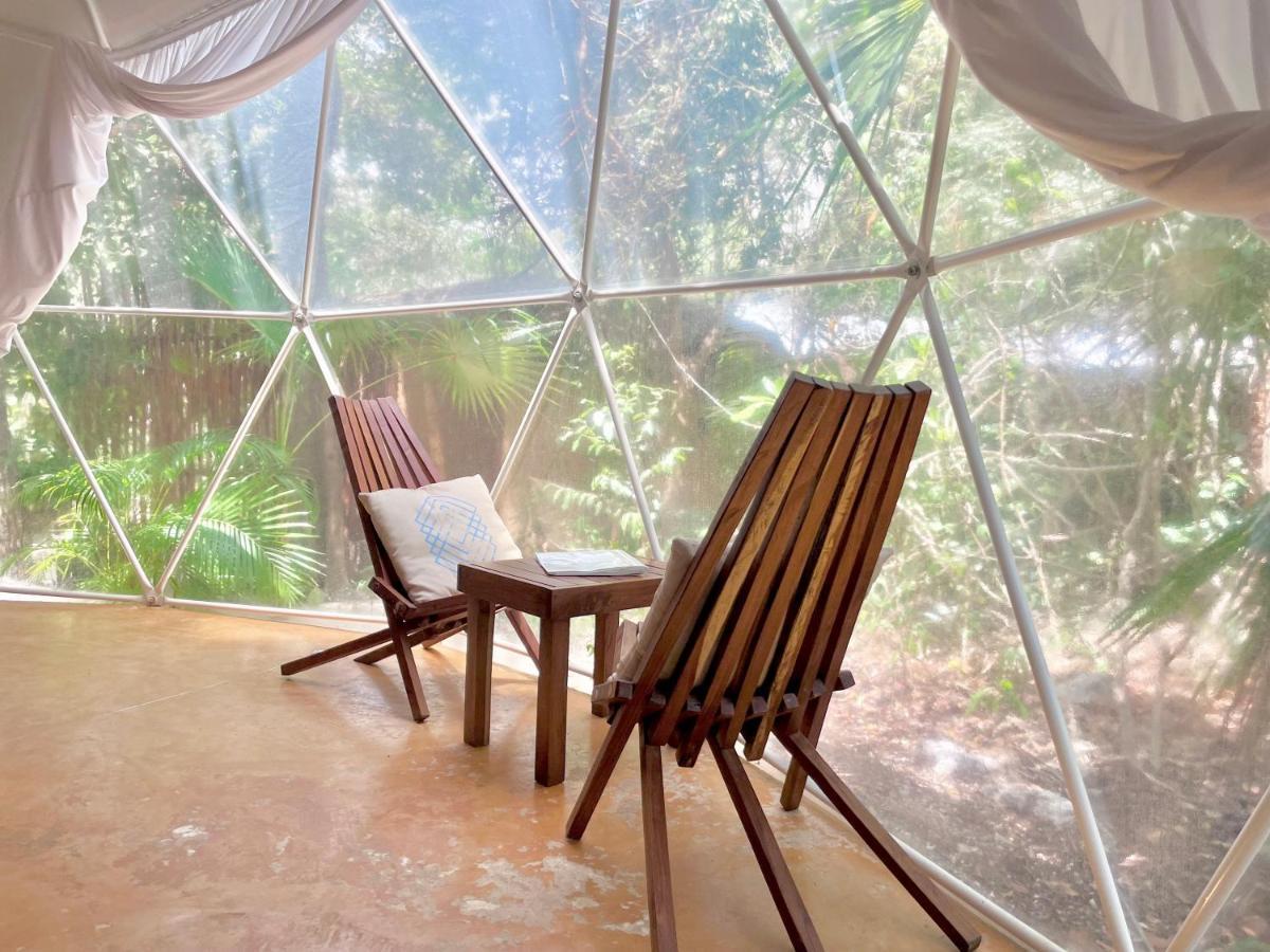 Ku Kuk Glamping Apartment Chemuyil Ngoại thất bức ảnh