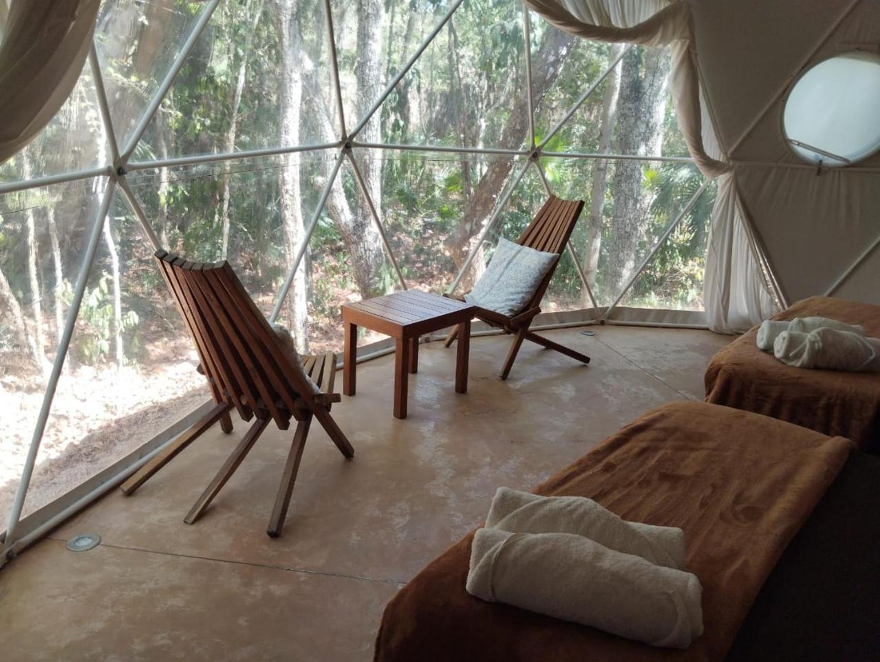 Ku Kuk Glamping Apartment Chemuyil Ngoại thất bức ảnh